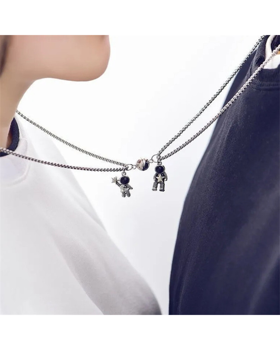 broken heart necklace for couples magnetic