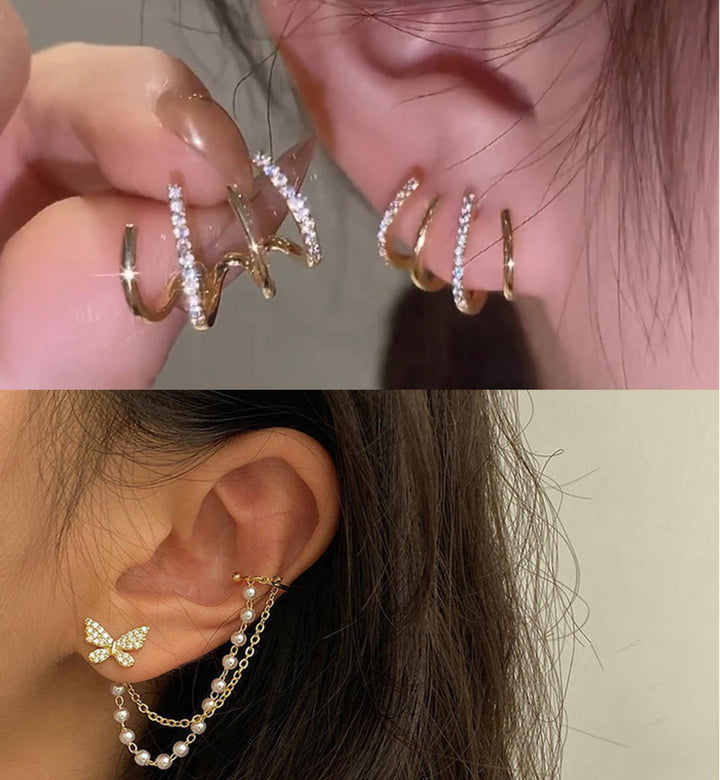 Vembley Combo pack of 2 Korean Earrings For Women And Girls