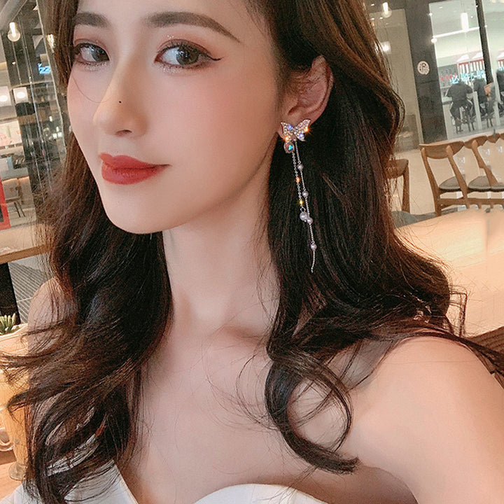 Vembley New Charming Purple Colour Butter fly Design Korean Earring For Girls