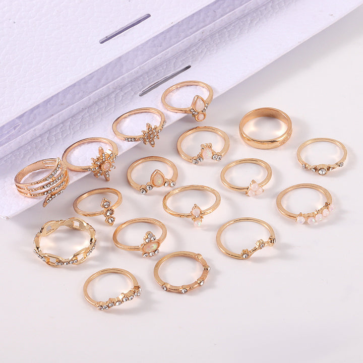 Vembley Exclusive AD Studded Floral Gold Plated Plushy Rings for Women And Girls