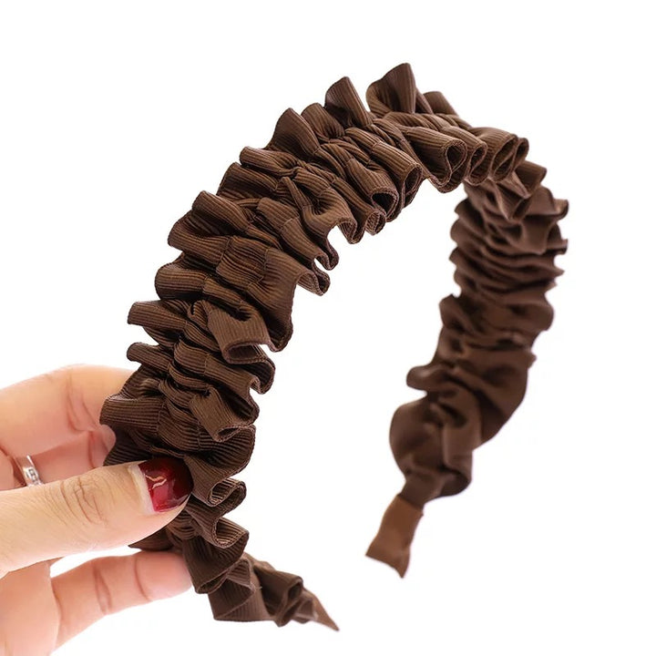 Vembley Charming Araceli Brown Plastic Hairband For Women and Girls