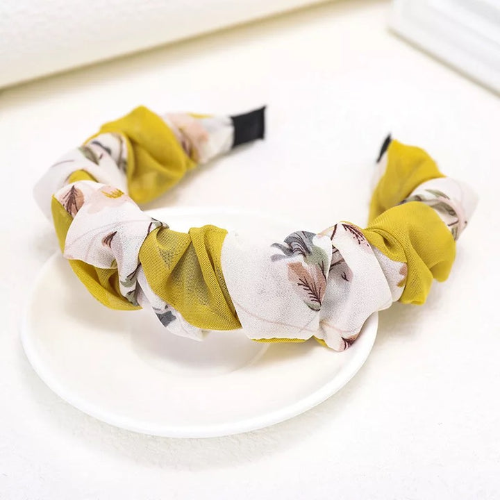 Yellow Plastic Hello Yellow Hairband