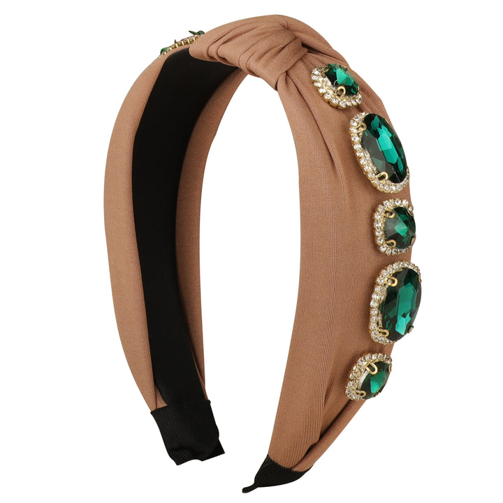 Brown Plastic Emerald Shine Hairband