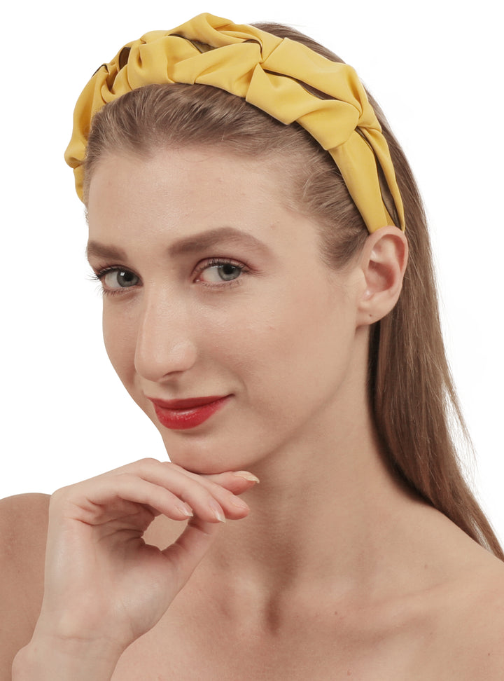 Yellow Plastic Head Turner Hairband