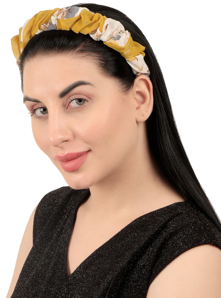 Yellow Plastic Hello Yellow Hairband