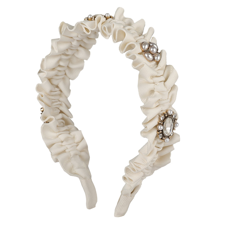 Aiyana White Plastic Hairband