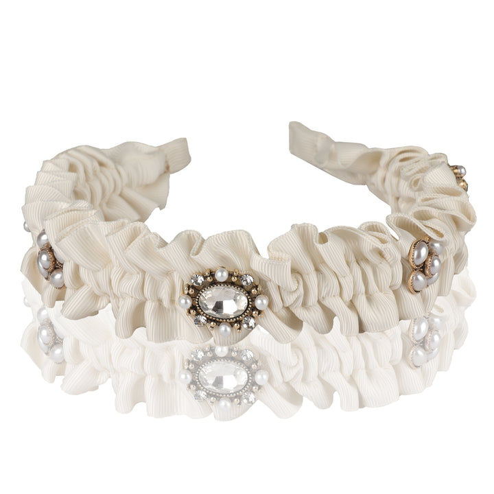 Aiyana White Plastic Hairband