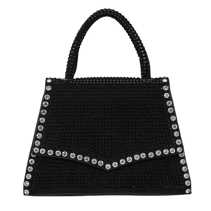 Black Tote Bag With Chain Sling