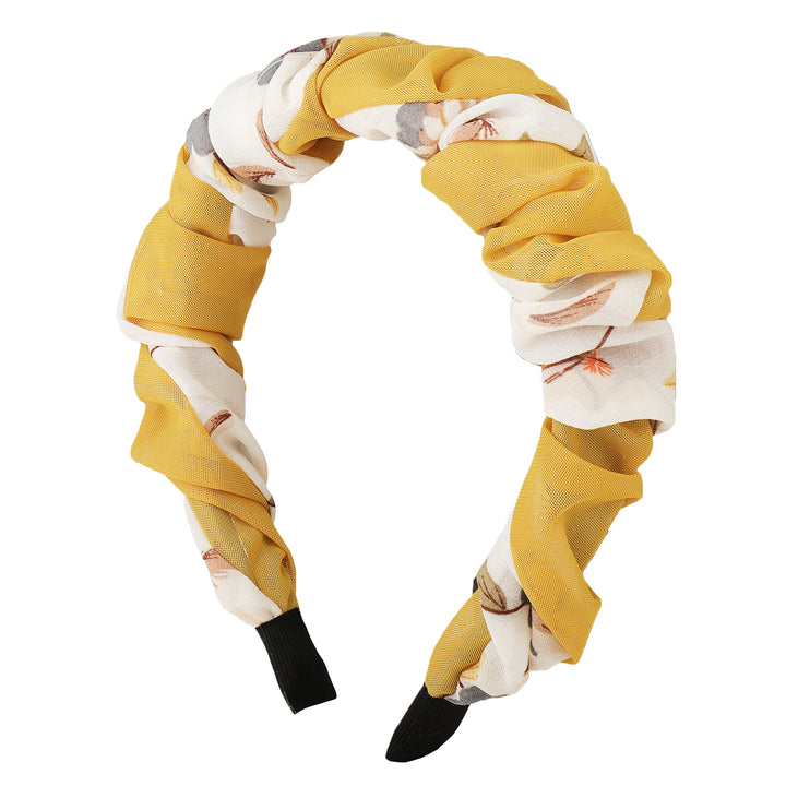 Yellow Plastic Hello Yellow Hairband