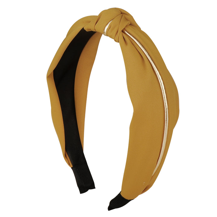 Yellow Plastic Caffeine and Dine Hairband