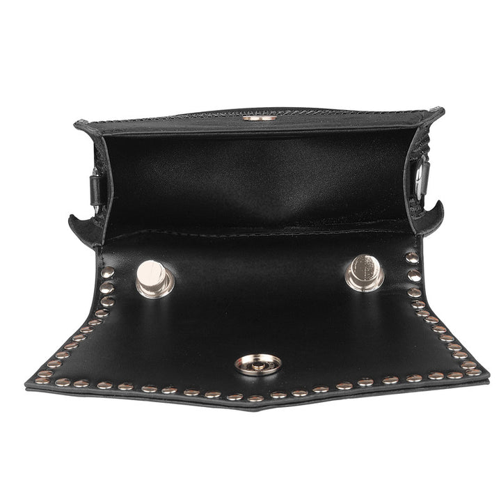 Black Tote Bag With Chain Sling