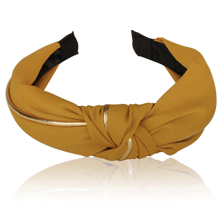 Yellow Plastic Caffeine and Dine Hairband