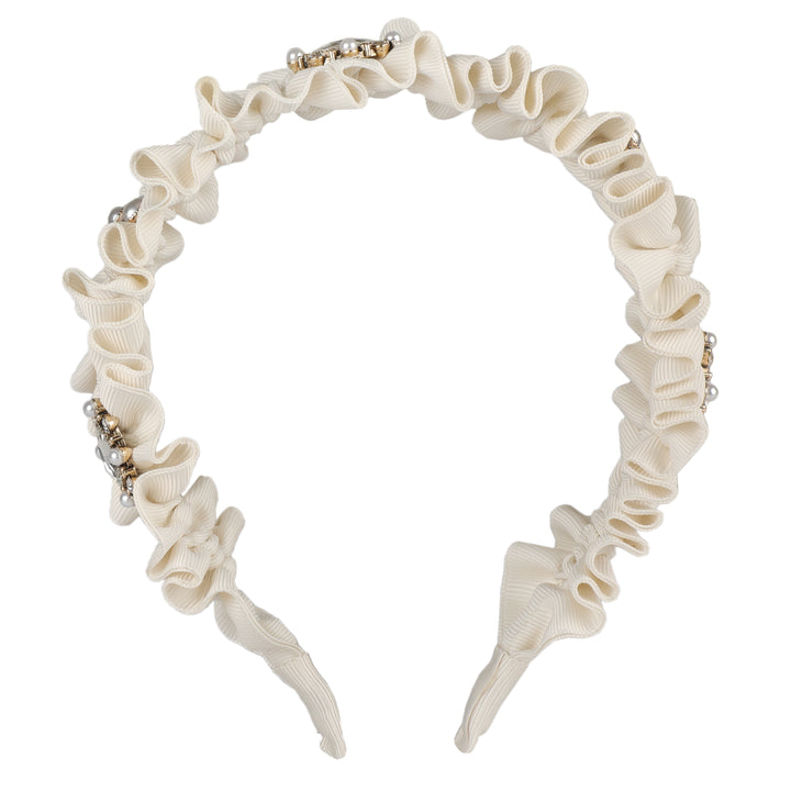 Aiyana White Plastic Hairband