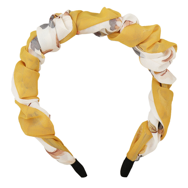 Yellow Plastic Hello Yellow Hairband