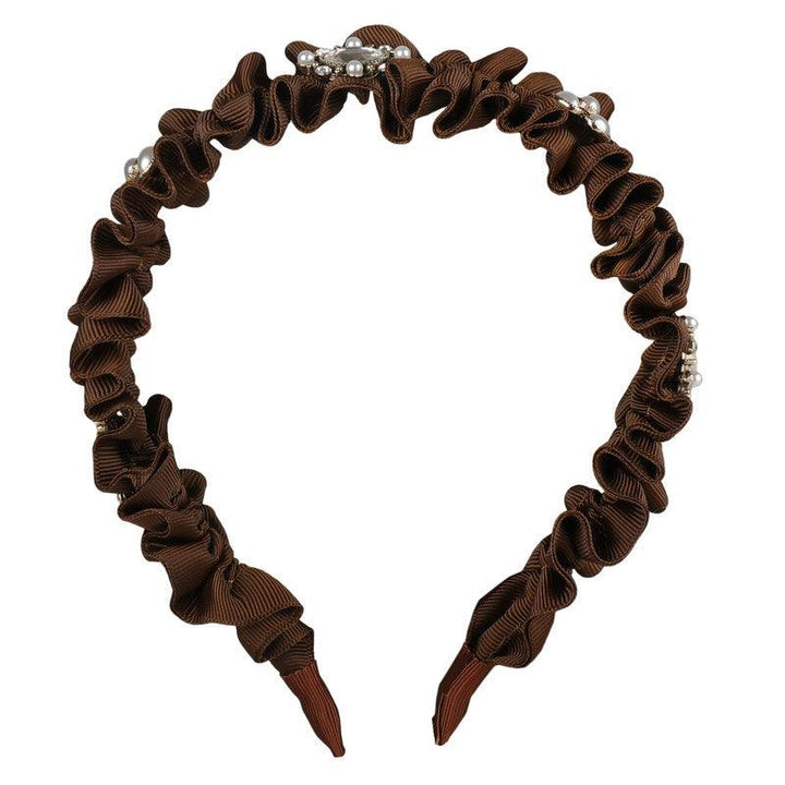 Vembley Attractive Aiyana Brown Plastic Hairband For Women and Girls