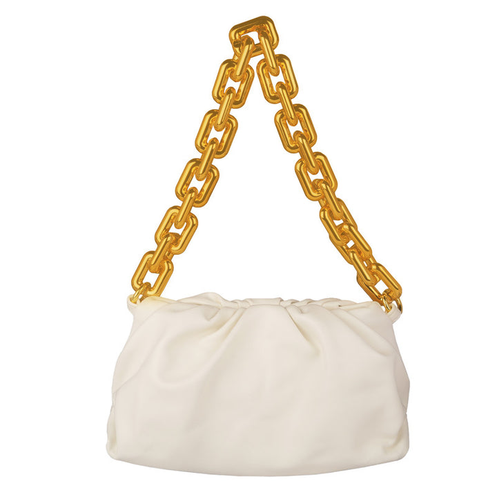 White Zinnia Chain Sling Bag