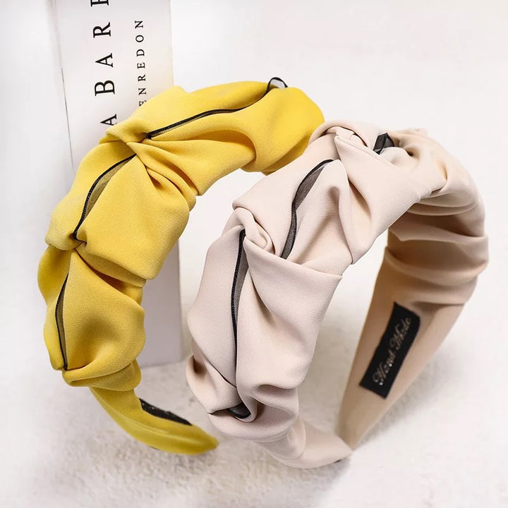 Yellow Plastic Head Turner Hairband