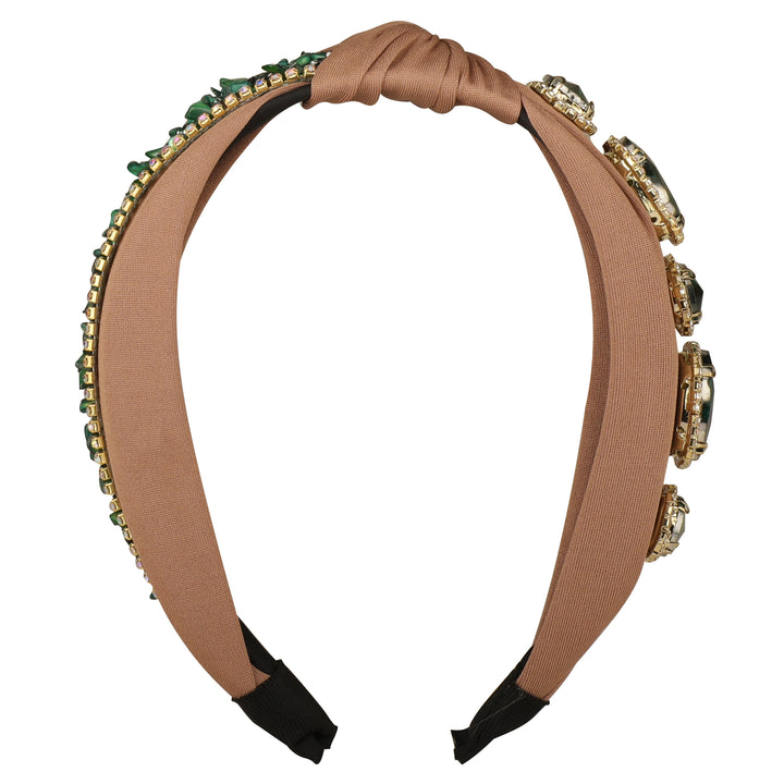 Brown Plastic Emerald Shine Hairband