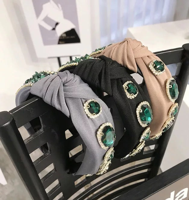 Brown Plastic Emerald Shine Hairband