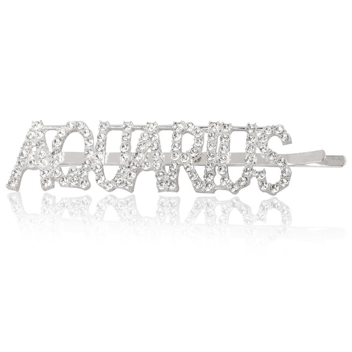 Vembley Stylish Aquarius Silver Hairclip For Women and Girls