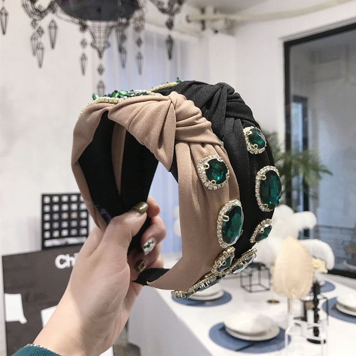 Brown Plastic Emerald Shine Hairband