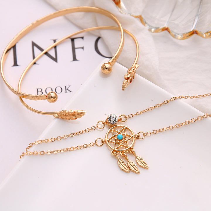 Leaf Multi Design Combo of 4 Bracelets