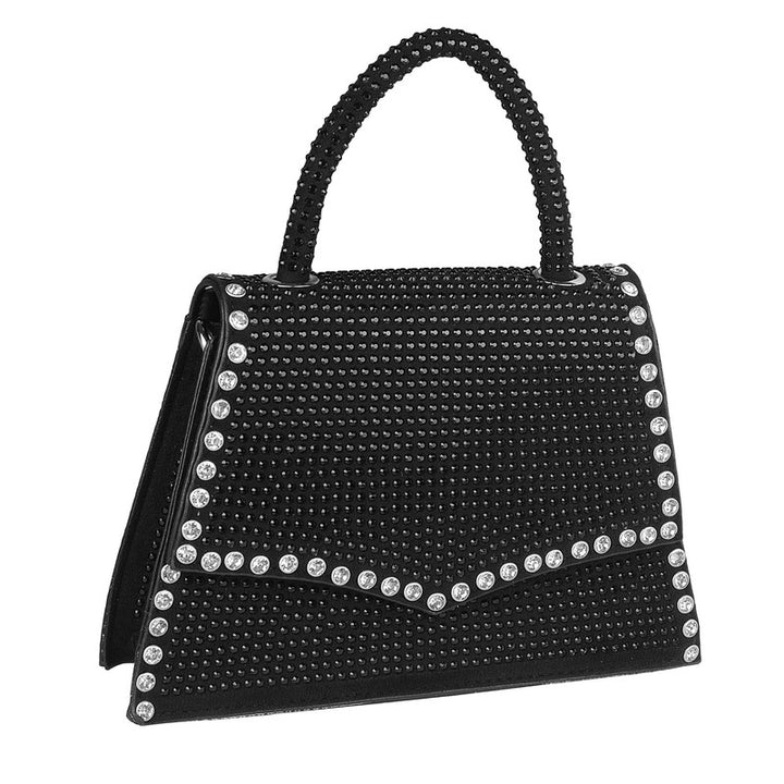 Black Tote Bag With Chain Sling