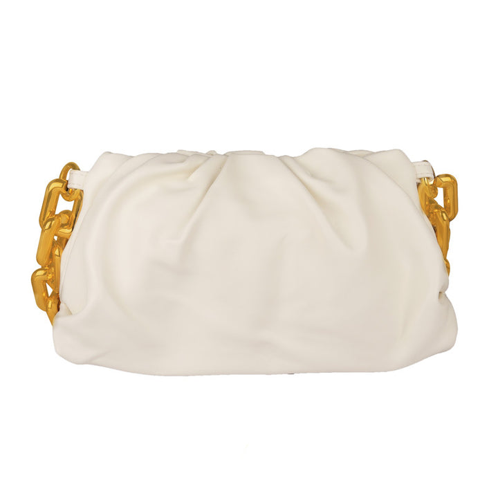 White Zinnia Chain Sling Bag
