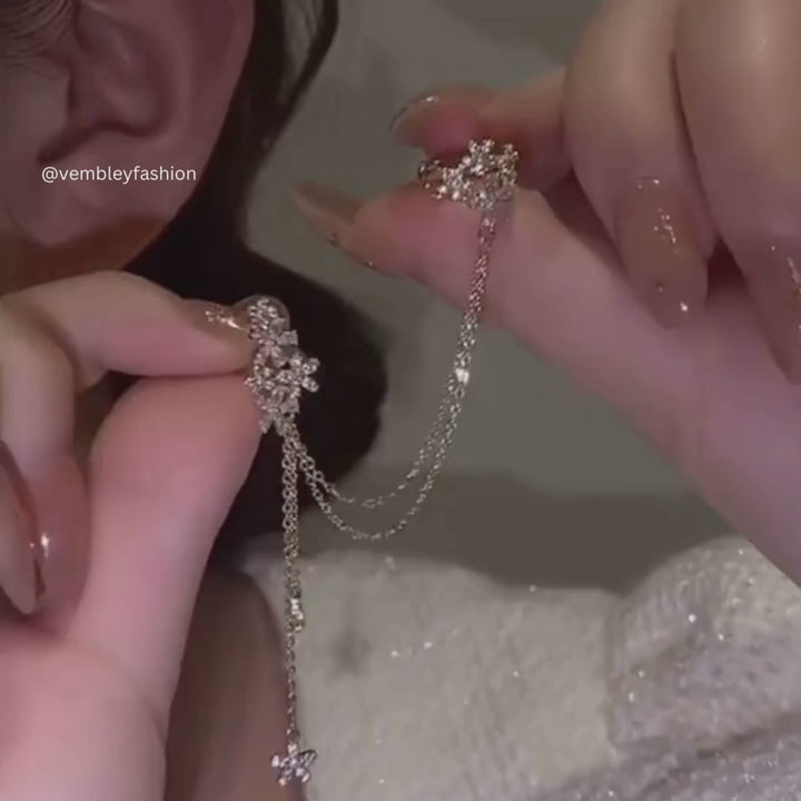 Korean diamond earrings