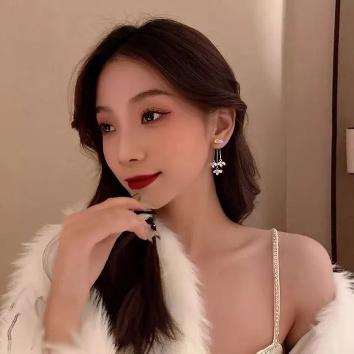 Korean stone earrings