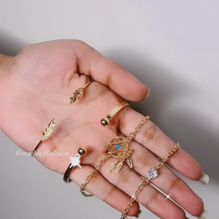 Leaf Multi Design Combo of 4 Bracelets