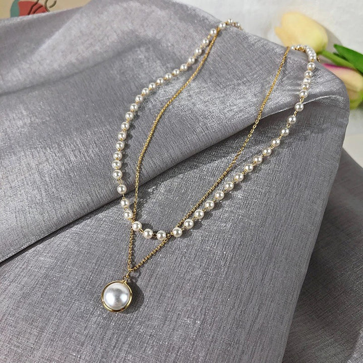 Vembley Combo of 2 Layered Shallow Necklace and bracelet set for Women and girls