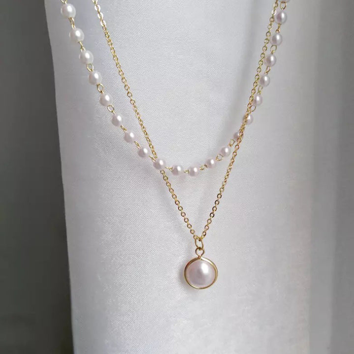 Vembley Combo of 2 Layered Shallow Necklace and bracelet set for Women and girls