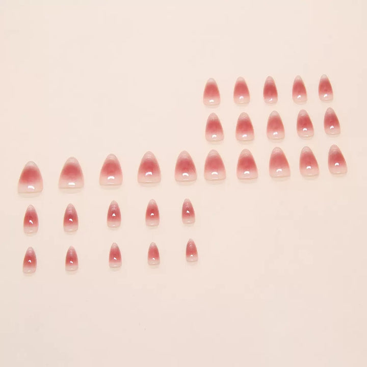 Vembley 30PCS Medium Almond Cat Eye Gel Press On Nails Reusable Kit with Glue and Nail Sticks