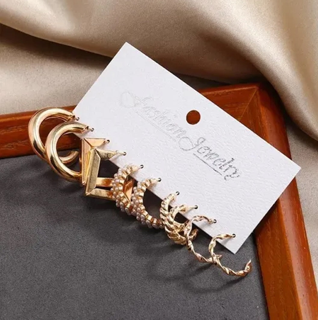 Vembley Combo of 17 Earrings Pair for girls earrings for kids metal studs Earrings