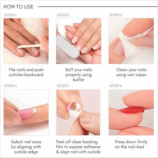 Vembley Blush Bloom Glitter Floral Press On Nails For Elegant Party Wear