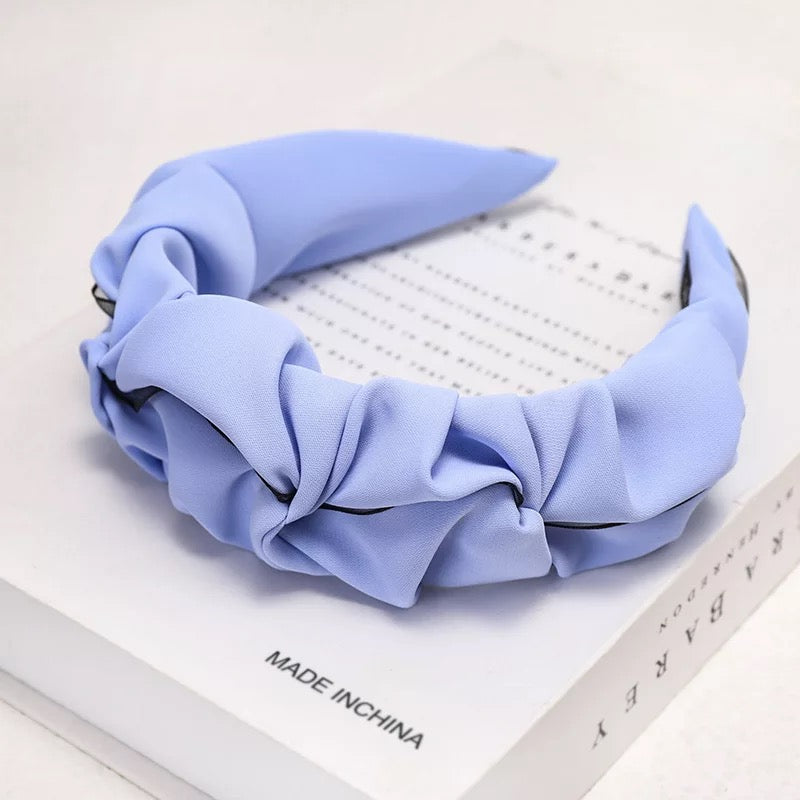 Vembley Glamorous Blue Plastic Head Turner Hairband For Women and Girls