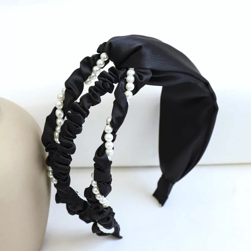 Vembley Glamorous Black Pastel Princess Hairband For Women and Girls