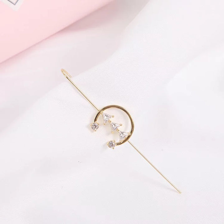 Vembley Stunning Gold Plated Studed Earcuff for Women & Girls - Vembley