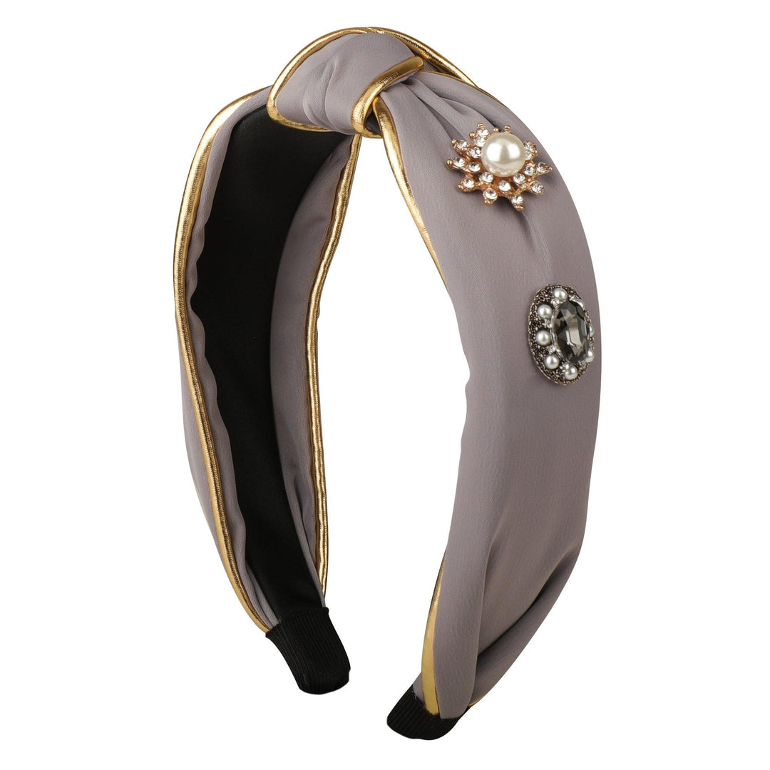 Vembley Attractive Grey Plastic Motif Galaxy Hairband For Women And Girls. - Vembley