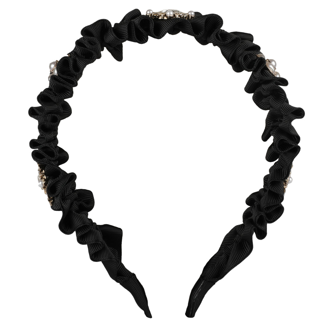 Aiyana Black Plastic Hairband