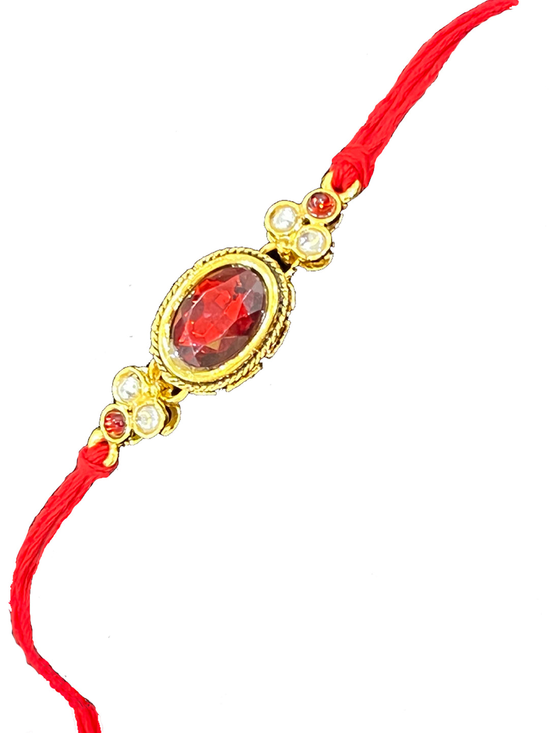 Precious Multicolor Kundan Beads Rakhi