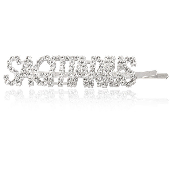 Vembley Magnificent Silver Sagittarius Hairclip For Women and Girls