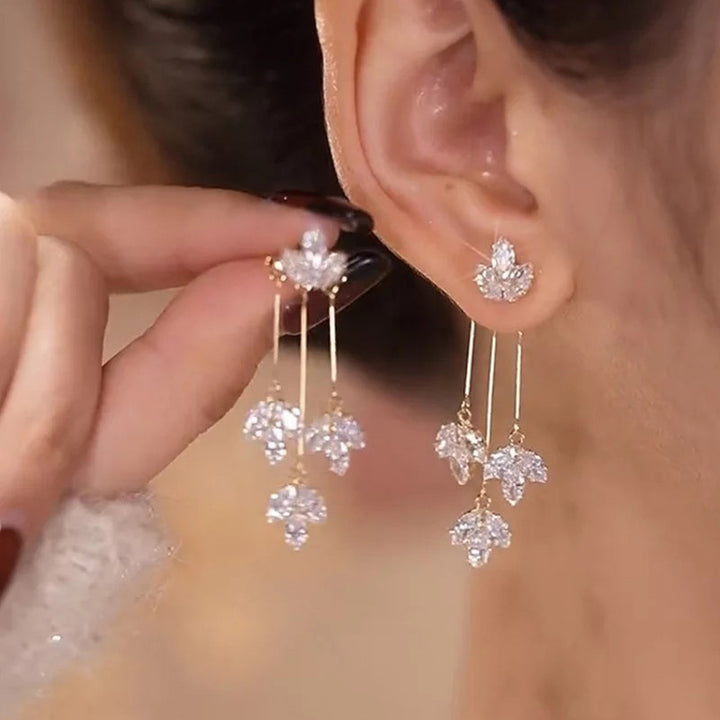 Korean long earrings