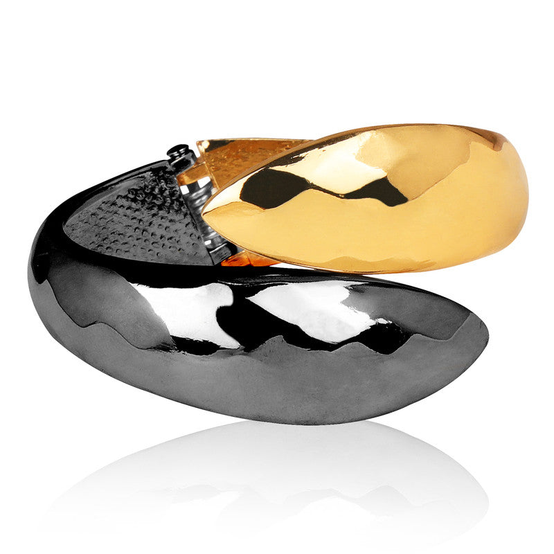 Vembley Stunning Black Golden Double Trouble Bracelet For Women and Girls