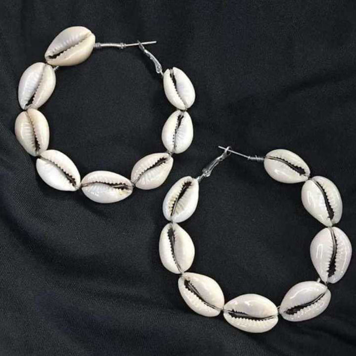 Sea Shell Hoop Earrings
