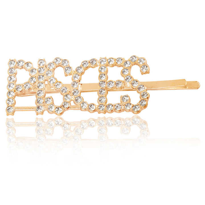 Vembley Charming Golden Pisces Hairclip For Women and Girls