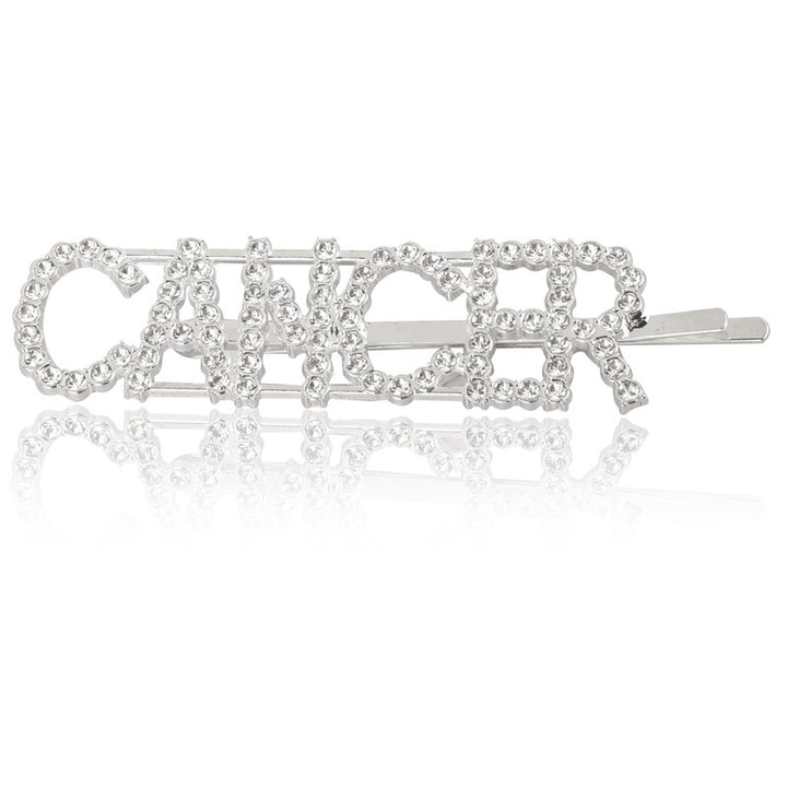 Vembley Gorgeous Silver Cancer Hairclip For Women and Girls