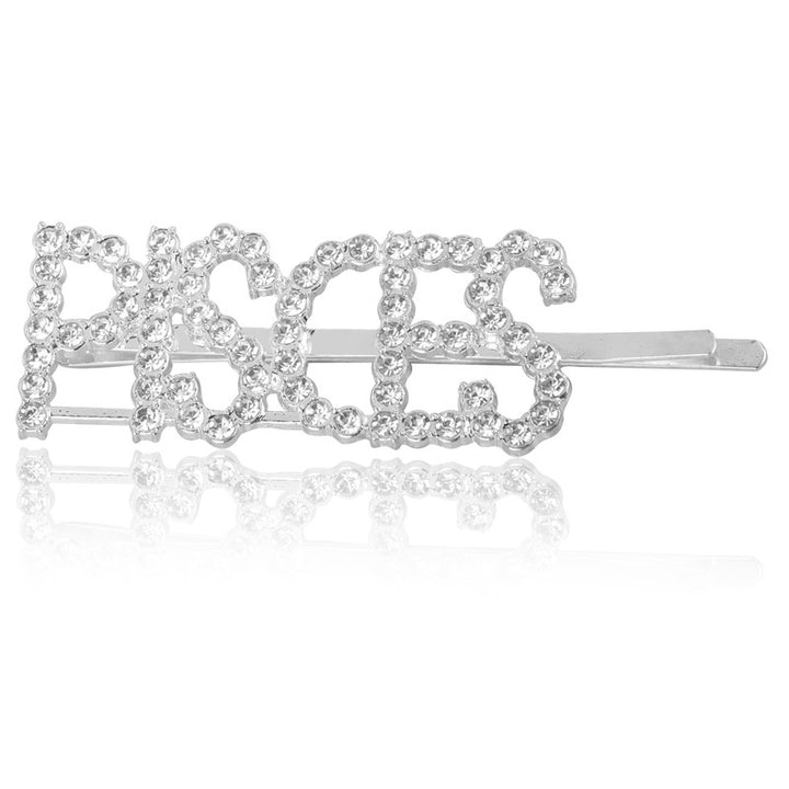 Vembley Charming Silver Pisces Hairclip For Women and Girls