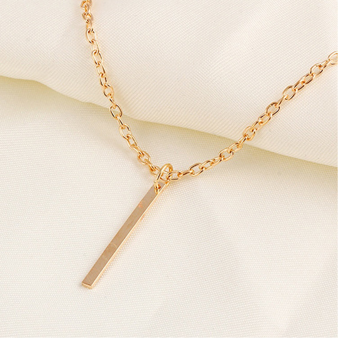 Gold Plated Line Pendant